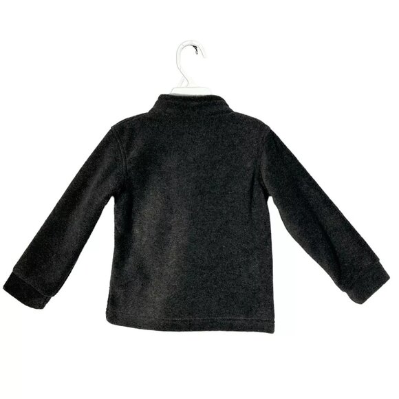 Columbia Toddler Boy's Full Zip Fleece Jacket Size 3T Dark Gray Warm & Cozy - Picture 3 of 5